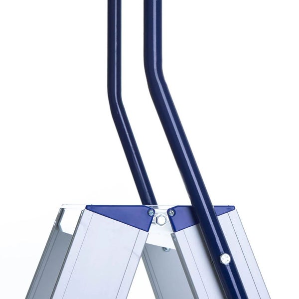 Detailansicht einer Aluminium-Trittleiter