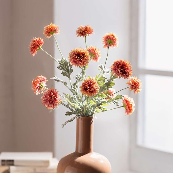FRANK FLECHTWAREN | Blume Dahlia, 3er Set, KUNSTSTOFF, L:70 cm