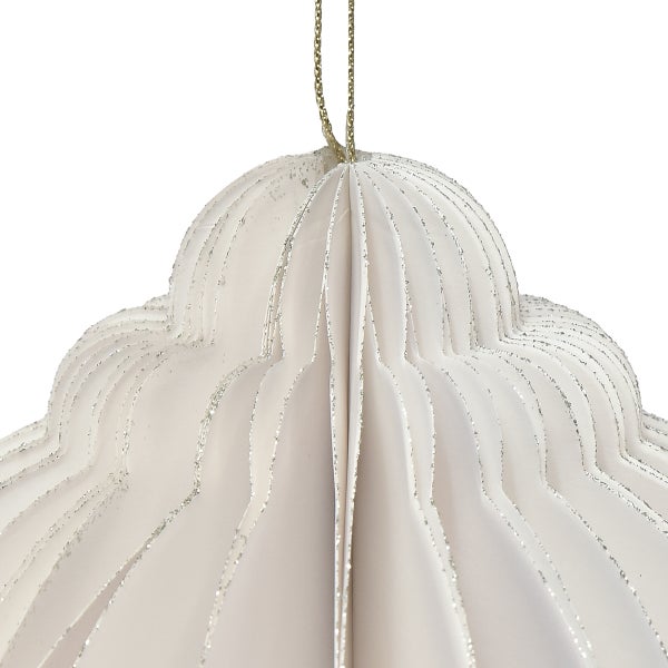 Weihnachtsbaumschmuck aus Papier mit Aufhänger