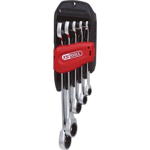 KS TOOLS GEARplus Ratschenringmaulschlüssel-Satz 5tlg. 8-19 mm - 503.4255