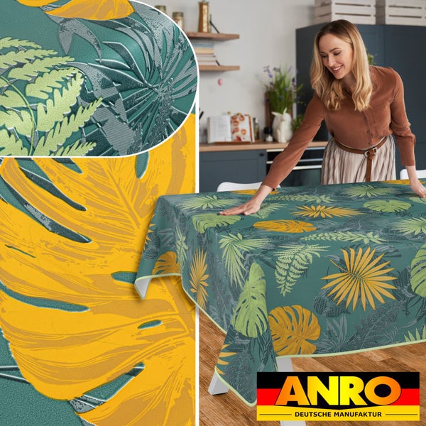 Tischdecke mit Blätterdesign im Küchendekor