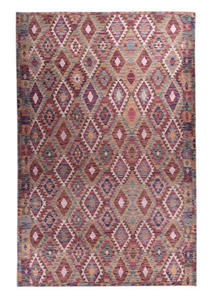 Weicher bedruckter Wohnzimmerteppich Cecilia Bunt 70x140 cm