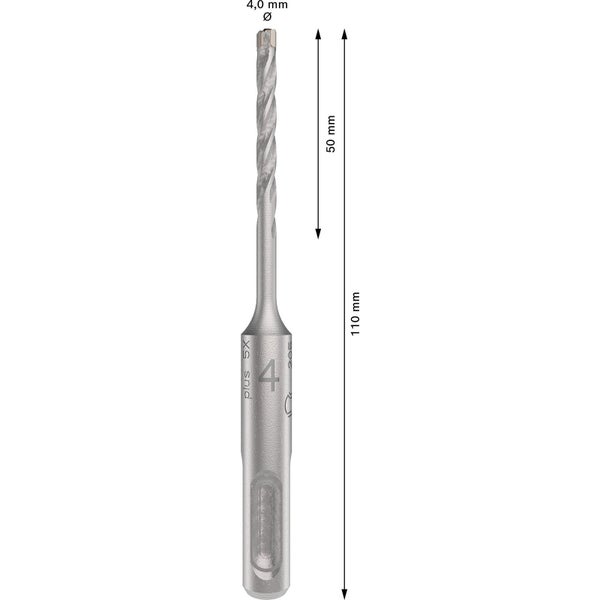 Bosch PRO SDS plus-5X Hammerbohrer 4 x 50 x 110 mm - 2608836604