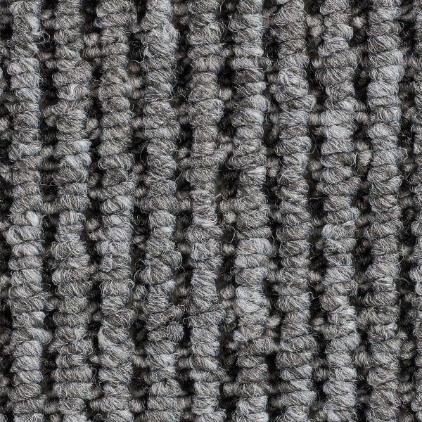 Teppichboden dunkelgrau Teppich Meterware in Schlingen Qualität 400 cm Breite (Meterware)
