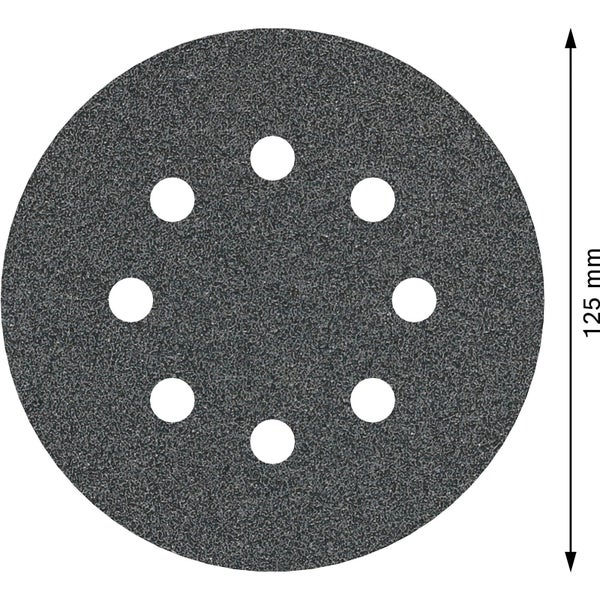 Schleifscheibe 125 Millimeter mit Lochung