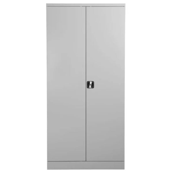 PROREGAL Stahlschrank Bee 7 Fachböden HxBxT 195 x 92 x 50 cm Pulverbeschichtetes & Verstärktes Fachbodenmaterial Grau & Grau
