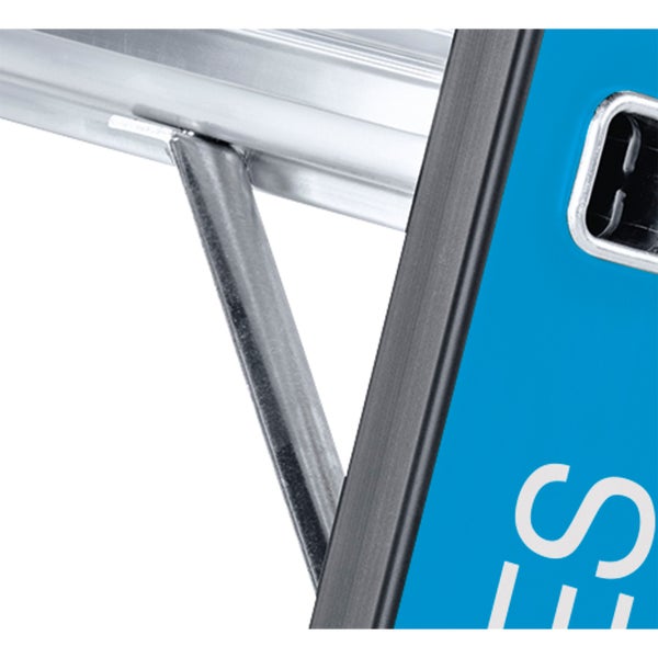 Detailansicht einer Aluminiumleiter