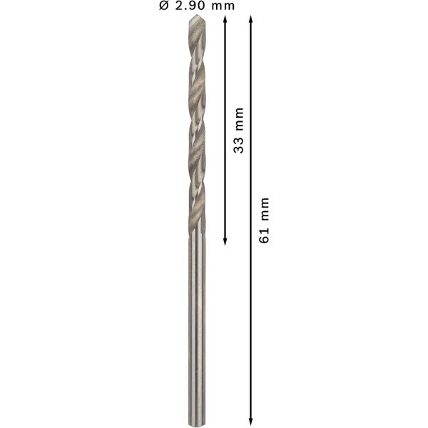 Bosch PRO Metal HSS-G Spiralbohrer 2,9 x 33 x 61 mm - 2608585480