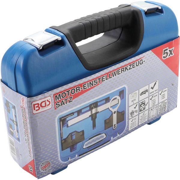 BGS Motor Einstellwerkzeug Satz im blauen Koffer