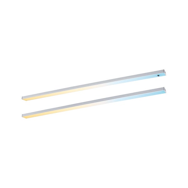 LED Unterschrankleuchte Inline Starterset Tunable White 2x6W 550x26mm 2x500lm 24V Chrom matt