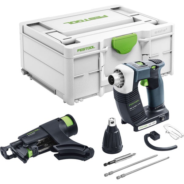 Festool Duradrive Trockenbauschrauber mit Magazinvorsatz, Systainer und Zubehör