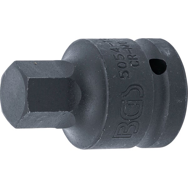 BGS Kraft-Bit-Einsatz Antrieb Innenvierkant 20 mm (3/4) Innensechskant 19 mm - 5054-19