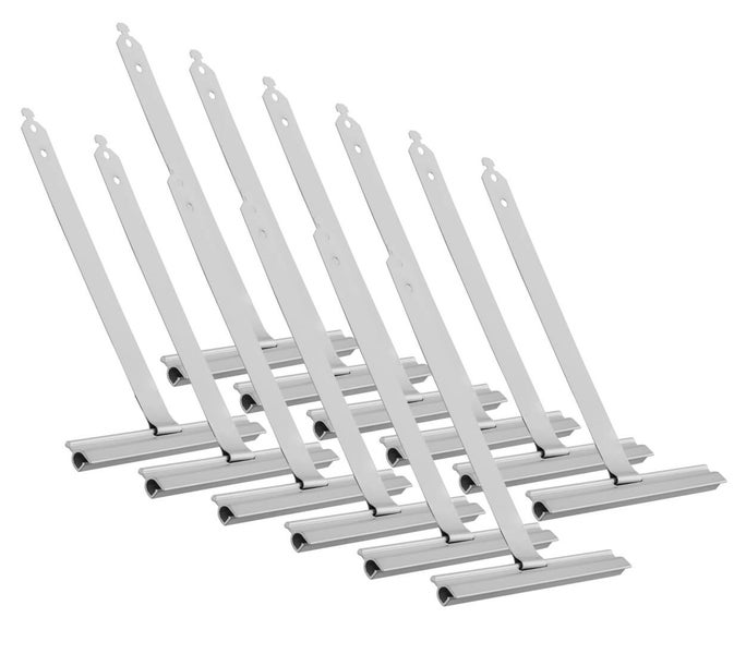 Mehrere Rollladengurtführungen aus Metall