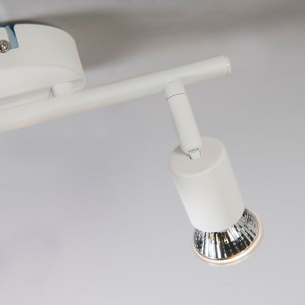 Weiße LED-Deckenleuchte mit Spot