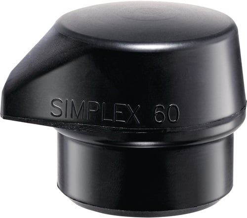HALDER Schonhammerkopf 60 mm Gummi schwarz mittelhart - 3202260