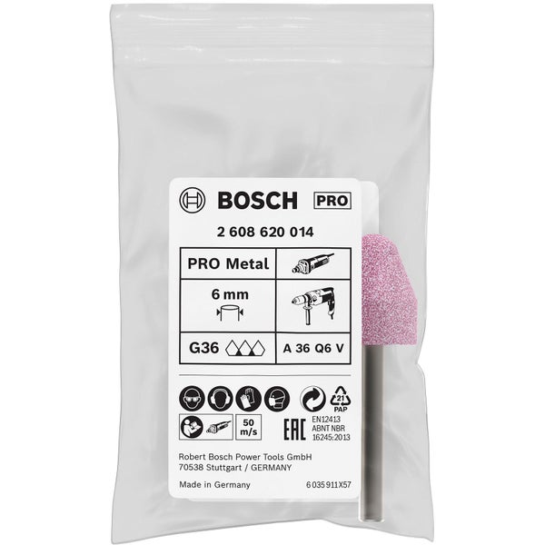 Bosch Pro Metall Schleifstift, 6 mm, im Beutel