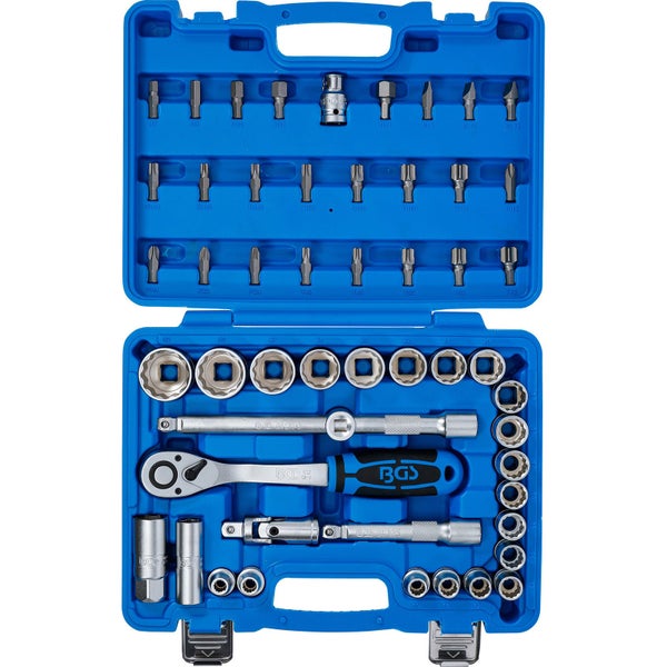 Steckschlüsselsatz im blauen Koffer