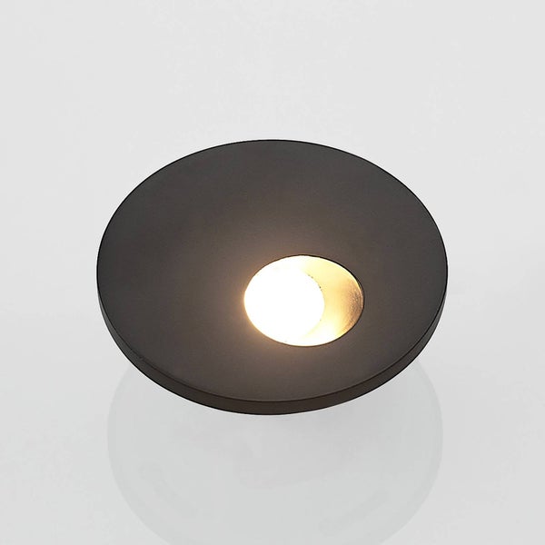 Arcchio LED Wandeinbaustrahler Vexi (Modern) in Schwarz aus Aluminium (1 flammig, ) Wohnzimmerleuchte