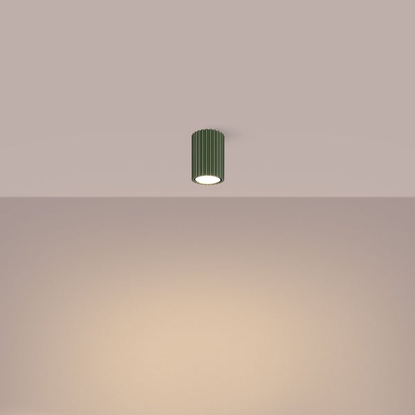 Deckenleuchte aus Metall mit geriffeltem Design