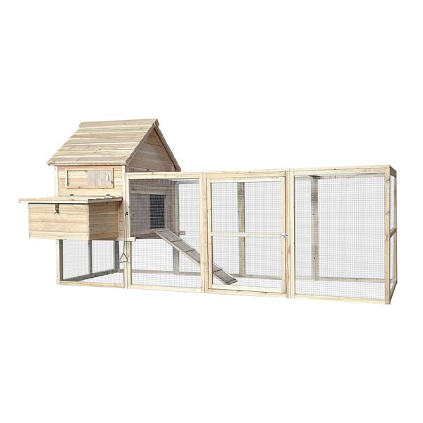 Home Deluxe Hühnerstall TANO – 310 x 150 cm | Großes, wetterfestes Holzgehege mit Auslauf