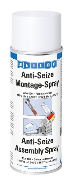 WEICON Anti-Seize Montage-Spray | Schmier- und Trennmittel Montage-Spray | 400 ml