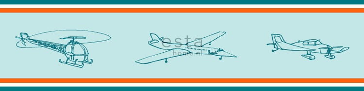 Illustration von Hubschrauber und Flugzeugen