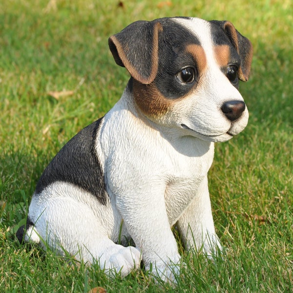 Dekofigur Gartenfigur Jack Russel