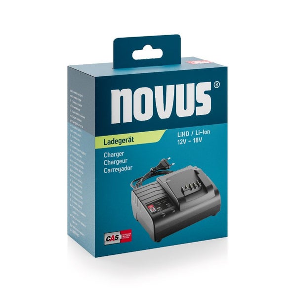 Novus Tools Akku Ladegerät CAS 18V mit Air Cooled-Technologie 031-0368