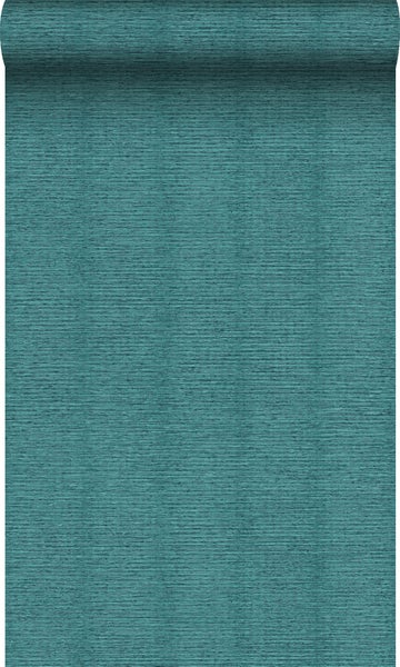 Origin Wallcoverings Tapete Leinen-Optik Meeresgrün - 53 cm x 10.05 m - 347380
