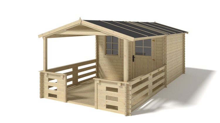 Gartenhaus, Gerätehaus 15m2 - 3x2m - 28mm