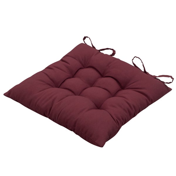 Sitzkissen Panama bordeaux - Ca. 46x46 cm - 4er-Set