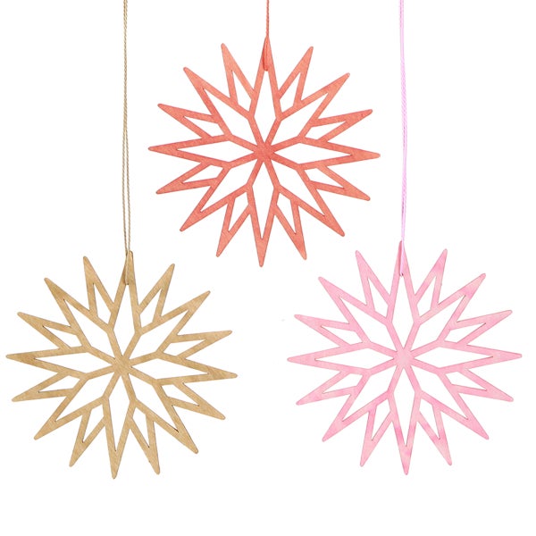 Dekorative Holzsterne zum Aufhängen