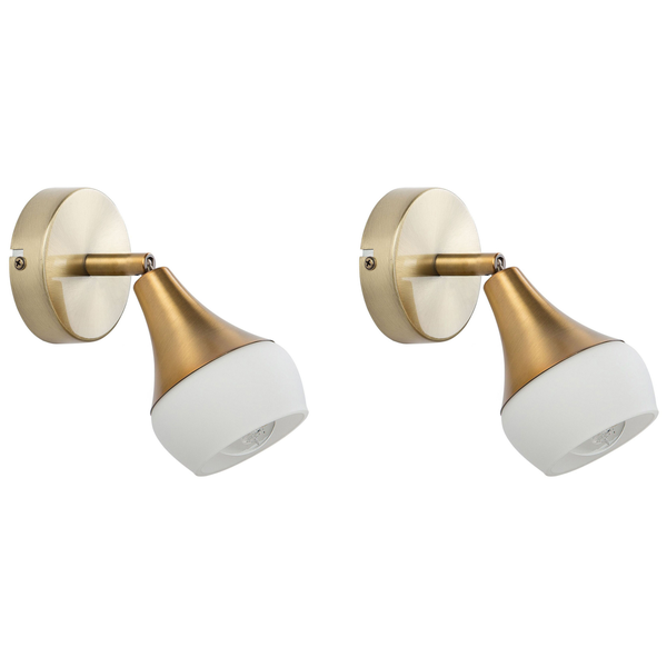 Strahler 2er Set ANTLER verstellbar Metall Gold