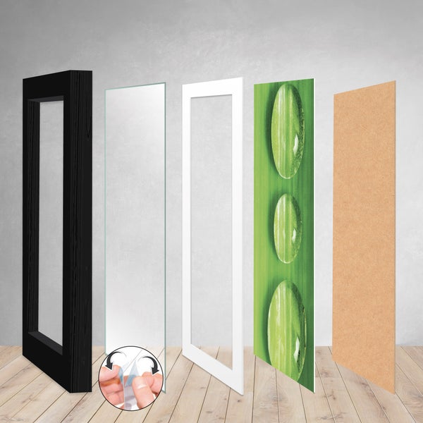 bomoe Nature Bilderrahmen MDF Schwarz (24tlg)
