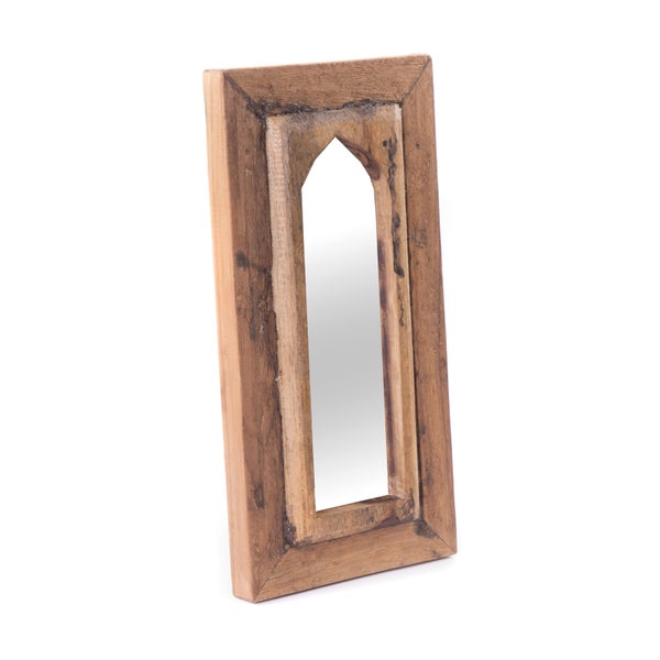 Wandspiegel Yara 40x20 cm Massivholz naturfarben