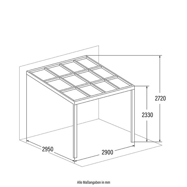 Home Deluxe - Terrassenüberdachung SOLIS DELUXE - Weiß, 290 x 295 x 233 / 272 cm - inkl. Schiebedachfunktion - inkl. Hohlkammerplatten, Montagematererial I Pergola Überdachung Terrassendach