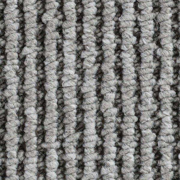 Teppichboden grau Meterware Schlingenteppich Auslegware 500 cm Breite (Meterware)