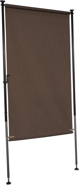 Freistehender Sichtschutzrollo mit Metallrahmen