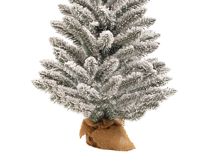 Geschmückter künstlicher Weihnachtsbaum EULE 60 cm mit LED-BELEUCHTUNG IM TOPF