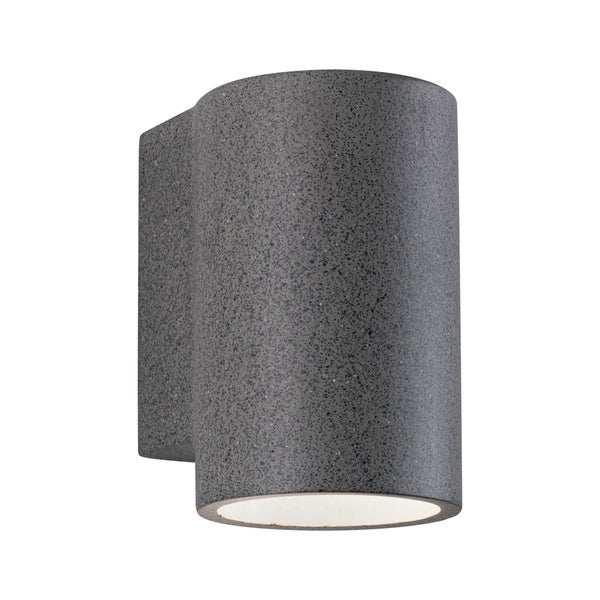 LED Außenwandleuchte Concrea IP65 110x170 mm 3000K 6,8W 300lm 230V Schwarzer Sandstein Beton