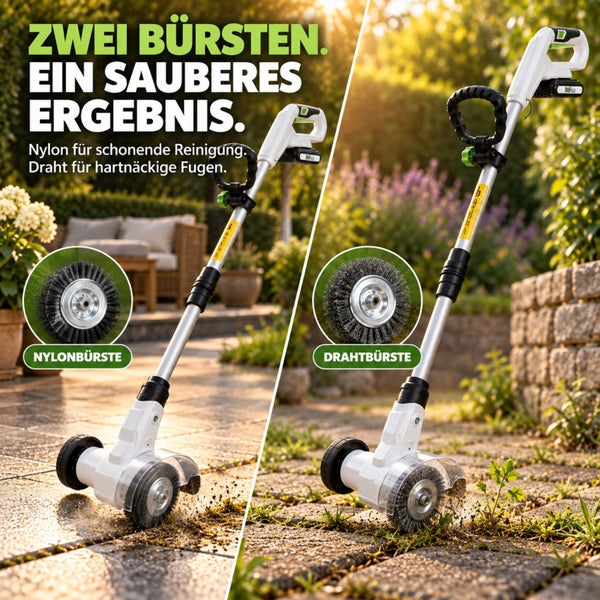 Trutzholm Akku Gartengeräte Set mit Akku, Gartenwerkzeuge für Rasen, Hecken und Boden, vielseitiges Set zur Gartenpflege