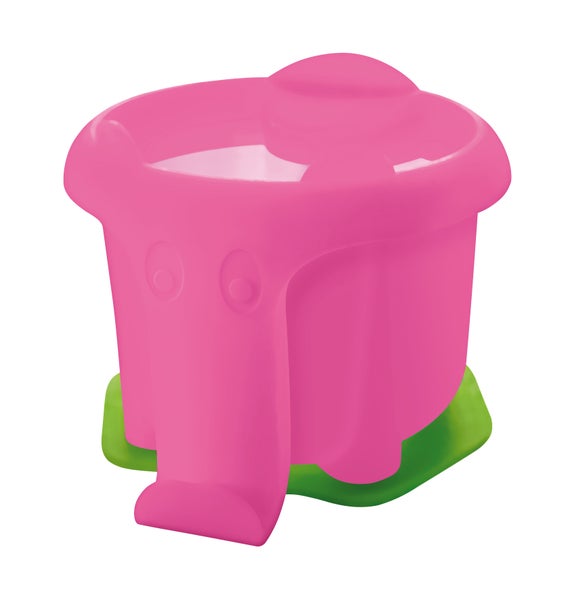 Pelikan Wasserbox Elefant mit Pinselhalter und Wasserkammer, Wasserbecher, pink