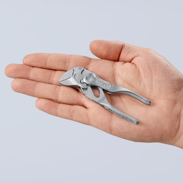 Knipex Zangenschlüssel XS verchromt, aufgeprägte, raue Oberfläche 100 mm - 8604100BK