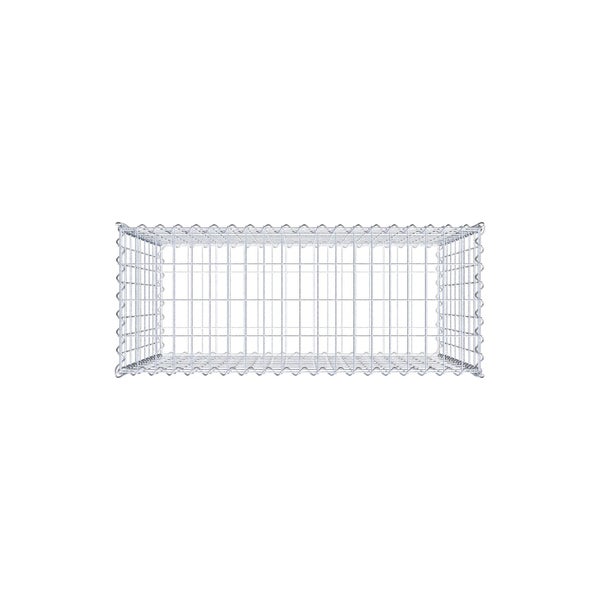 Gabione 100 cm x 90 cm x 40 cm (L x H x T), Maschenweite 5 cm x 10 cm, Spirale
