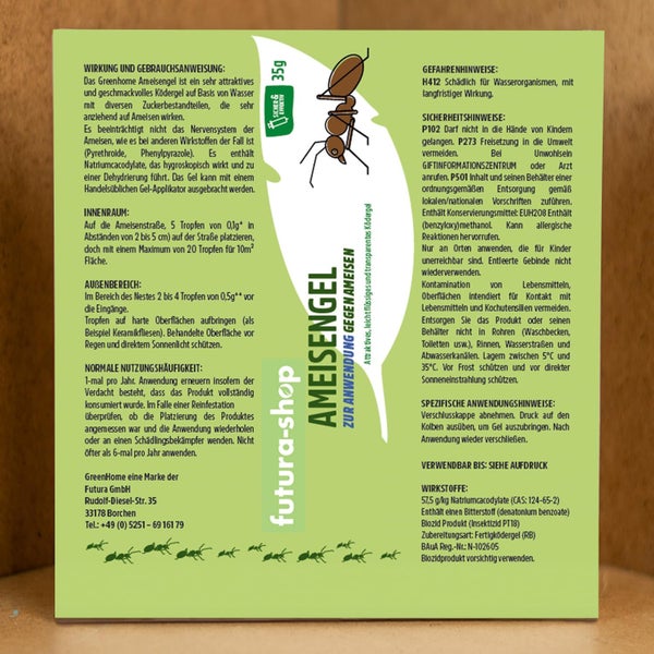 Ameisenködergel + Ameisen Granulat + Leerköderdosen im Set