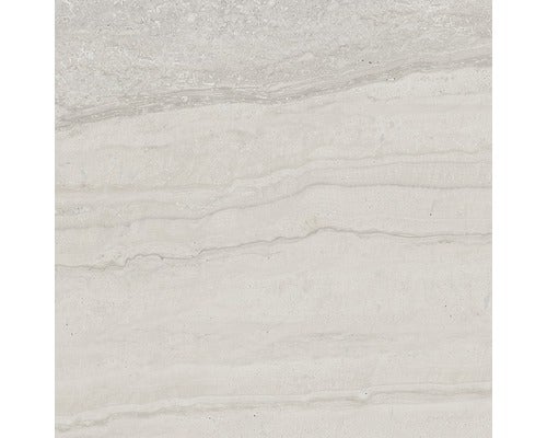 Wand- und Bodenfliese Memento Travertino grey lappato 59x59 cm