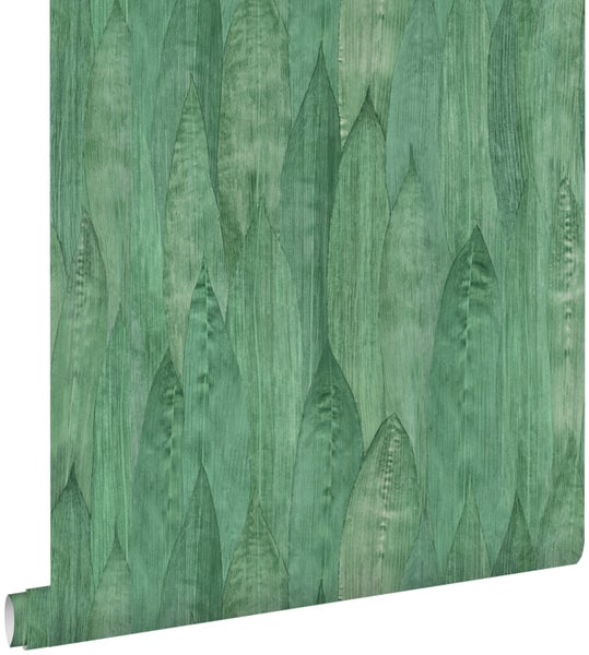 ESTAhome Tapete Blätter Jadegrün - 53 cm x 10.05 m - 138987
