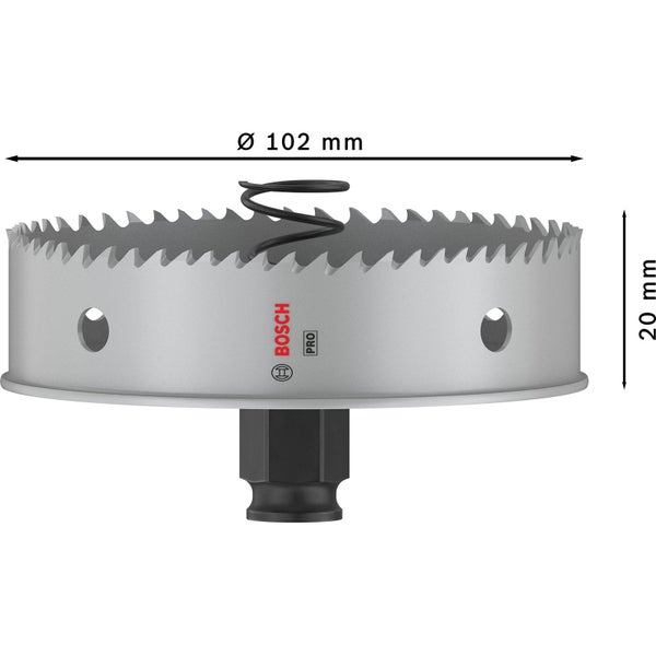 Bosch Pro Lochsäge mit 102 Millimeter Durchmesser