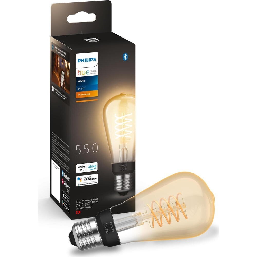 Philips hue LED Lampe ST64 dimmbar E27/7,2W gold 550 lm 2100 K - Kompatibel mit SMART HOME by hornbach