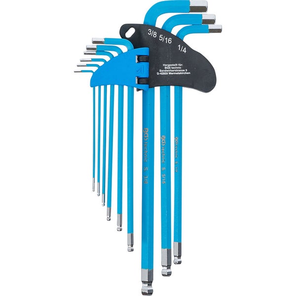 Satz Innensechskantschlüssel mit Kugelkopf